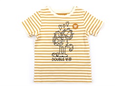 Wood Wood t-shirt Ola off-white/orange stripes Garfield